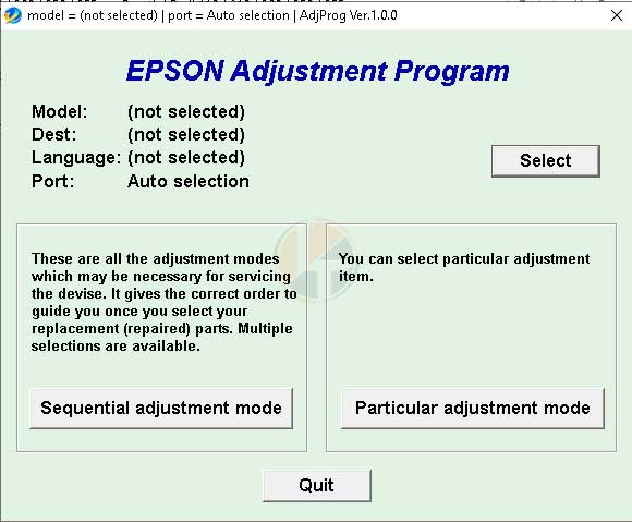 EPSON Adjustment Program L300