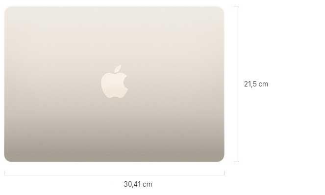 Macbook Air dimensiones M2