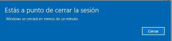 imagen de apagado Windows 10